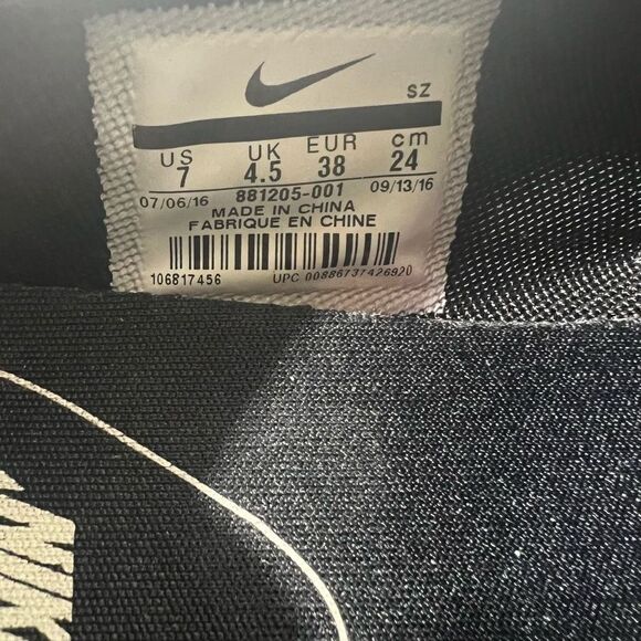 RARE Nike Cortez ‘72 Women's Shoes Sneakers Retro Black US 7 - Picture 8 of 8